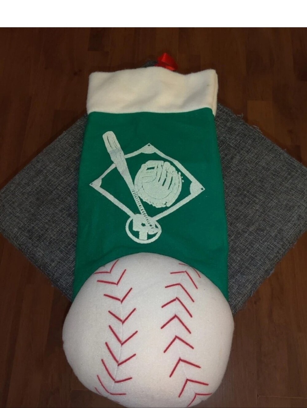 Baseball Fan Lover Player Christmas Stocking Ornament Ball Bradford Novelty Co.